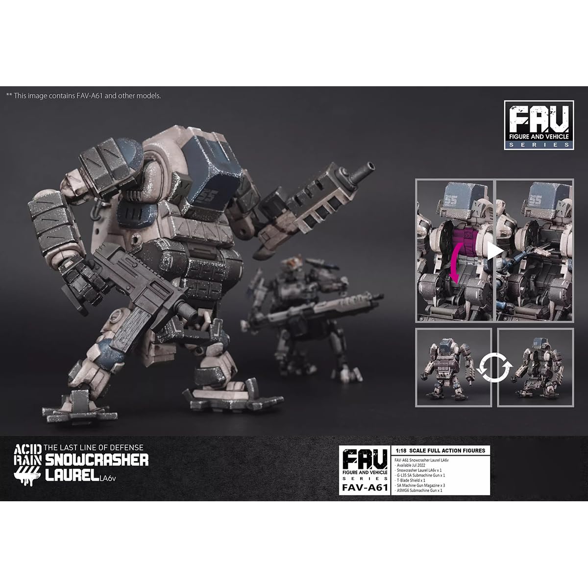 アシッドレイン ACID RAIN FAV-A61 スノウクラッシャーローレル Amazon | HiPlay TOY ALLIANCE 1/18 ACID RAIN FAV-A61 スノウ
